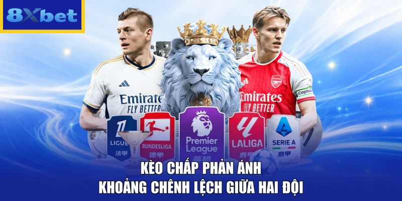 Kèo chấp phản ánh khoảng chênh lệch giữa hai đội